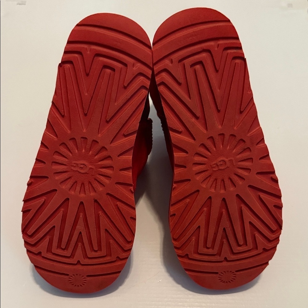 UGG Bold Red Suede Boots - Picture 8 of 8